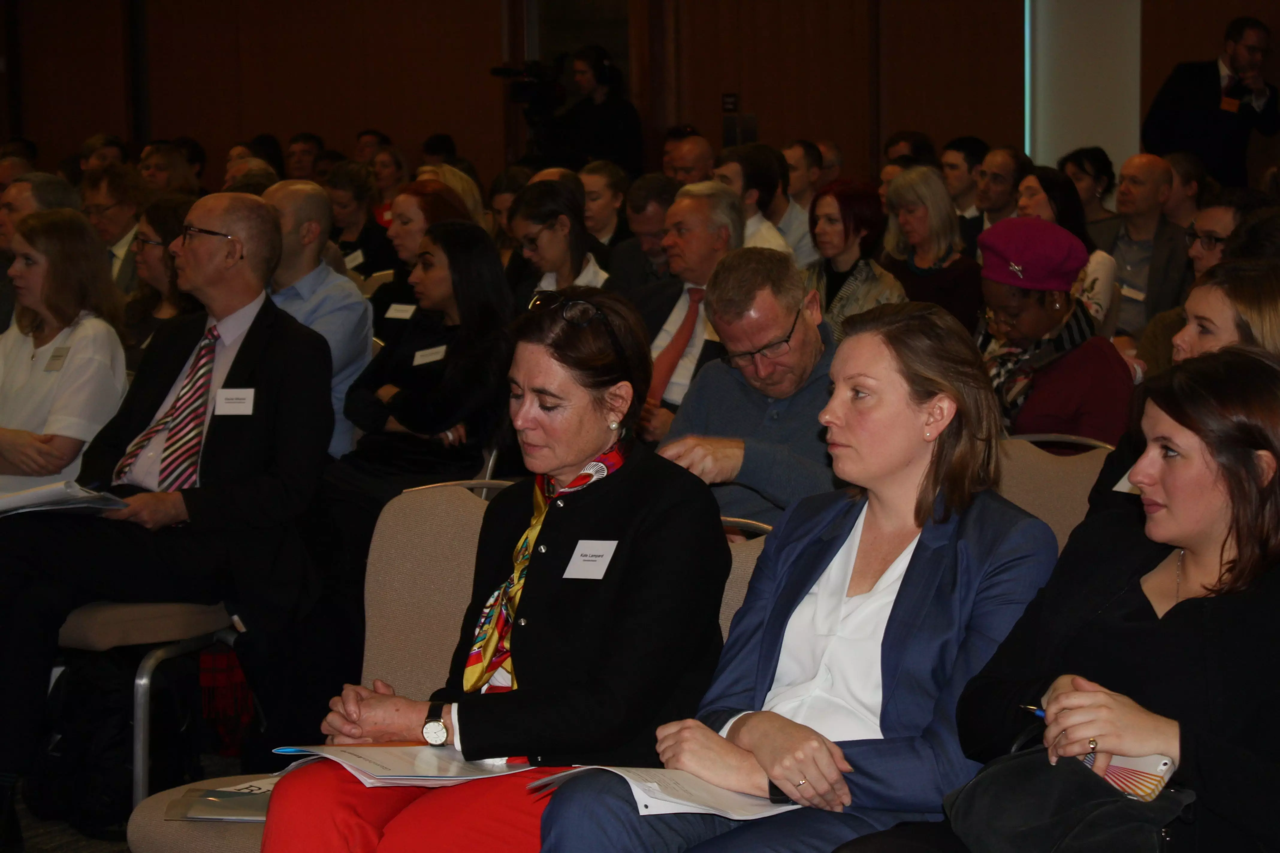 Attendees watching the opening of GambleAware's 5th Annual Harm Minimisation Conference