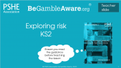 Cover of "Exploring risk in relation to gambling lesson pack (KS2) Lesson 1"