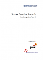 Cover of "Remote Gambling Research: Interim Report on Phase 2"