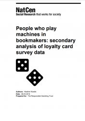 Cover of "People who play machines in bookmakers: secondary analysis of loyalty card survey data"