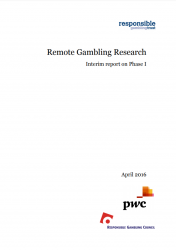 Cover of "Remote Gambling Research - Interim report on Phase 1"