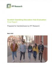 Cover of "Scottish Gambling Education Hub Evaluation"